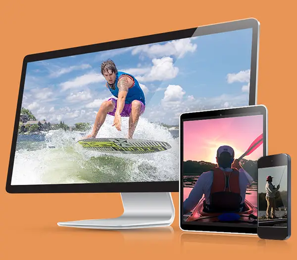 custom websites for lake business